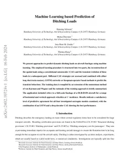 Machine Learning based Prediction of Ditching Loads