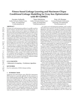 Fitness-based Linkage Learning and Maximum-Clique Conditional Linkage
  Modelling for Gray-box Optimization with RV-GOMEA