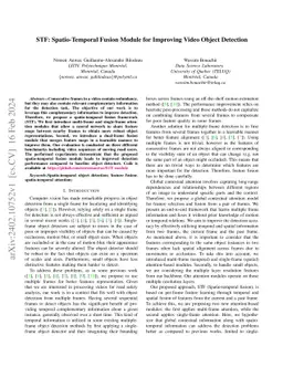 STF: Spatio-Temporal Fusion Module for Improving Video Object Detection