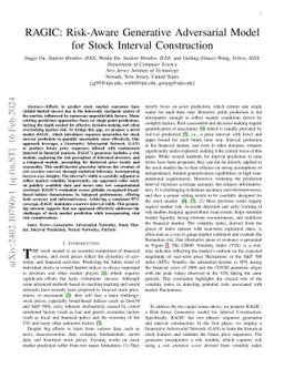 RAGIC: Risk-Aware Generative Adversarial Model for Stock Interval
  Construction