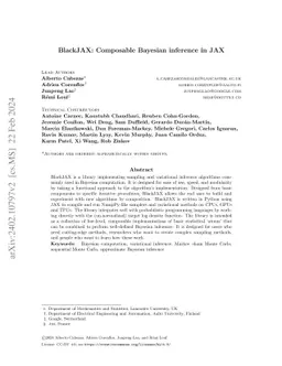 BlackJAX: Composable Bayesian inference in JAX