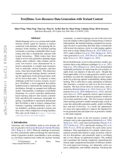 Text2Data: Low-Resource Data Generation with Textual Control