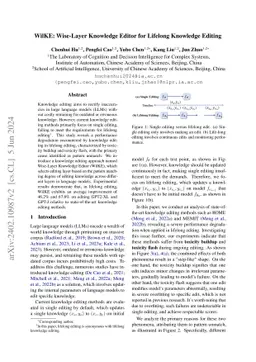 WilKE: Wise-Layer Knowledge Editor for Lifelong Knowledge Editing