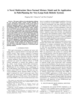 A Novel Multivariate Skew-Normal Mixture Model and Its Application in
  Path-Planning for Very-Large-Scale Robotic Systems