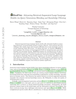 BlendFilter: Advancing Retrieval-Augmented Large Language Models via
  Query Generation Blending and Knowledge Filtering