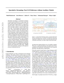 Speculative Streaming: Fast LLM Inference without Auxiliary Models