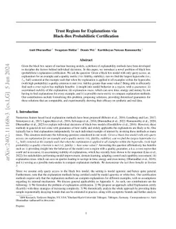 Trust Regions for Explanations via Black-Box Probabilistic Certification