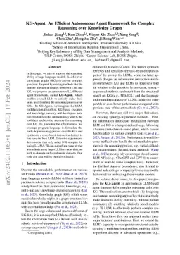 KG-Agent: An Efficient Autonomous Agent Framework for Complex Reasoning
  over Knowledge Graph