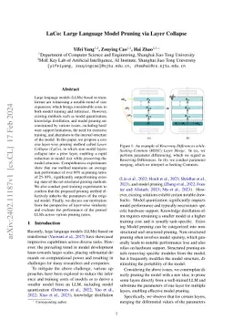 LaCo: Large Language Model Pruning via Layer Collapse