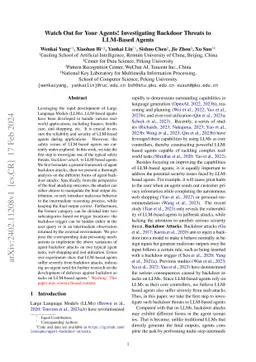 Watch Out for Your Agents! Investigating Backdoor Threats to LLM-Based
  Agents