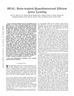 HEAL: Brain-inspired Hyperdimensional Efficient Active Learning