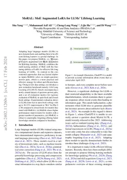 MoRAL: MoE Augmented LoRA for LLMs' Lifelong Learning