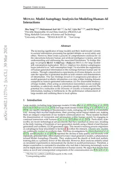 MONAL: Model Autophagy Analysis for Modeling Human-AI Interactions