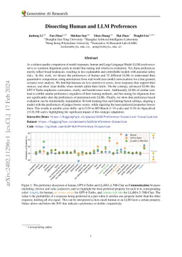 Dissecting Human and LLM Preferences