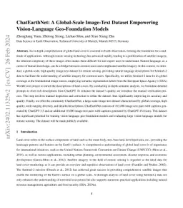 ChatEarthNet: A Global-Scale Image-Text Dataset Empowering
  Vision-Language Geo-Foundation Models