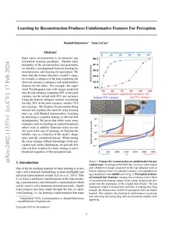 Learning by Reconstruction Produces Uninformative Features For
  Perception