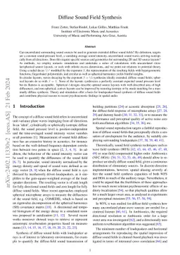 Diffuse Sound Field Synthesis