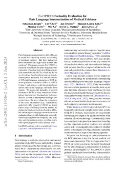 FactPICO: Factuality Evaluation for Plain Language Summarization of
  Medical Evidence