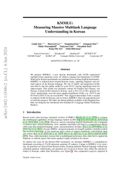 KMMLU: Measuring Massive Multitask Language Understanding in Korean
