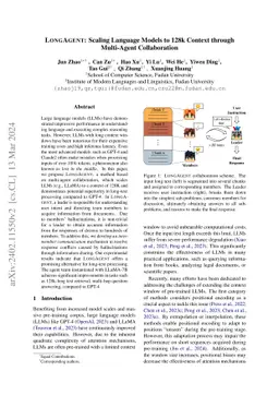LongAgent: Scaling Language Models to 128k Context through Multi-Agent
  Collaboration