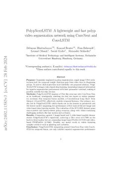 PolypNextLSTM: A lightweight and fast polyp video segmentation network
  using ConvNext and ConvLSTM