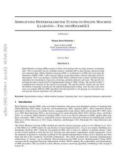 Simplifying Hyperparameter Tuning in Online Machine Learning -- The
  spotRiverGUI