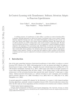 In-Context Learning with Transformers: Softmax Attention Adapts to
  Function Lipschitzness