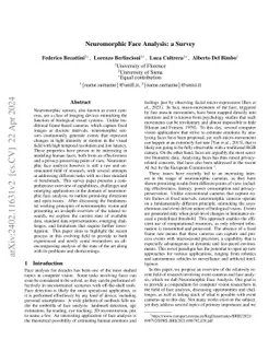 Neuromorphic Face Analysis: a Survey