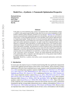 Model-Free $μ$-Synthesis: A Nonsmooth Optimization Perspective