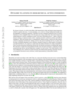 Dynamic planning in hierarchical active inference