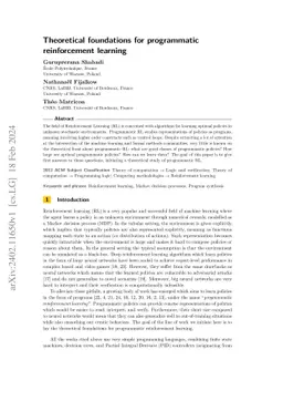 Programmatic Reinforcement Learning: Navigating Gridworlds