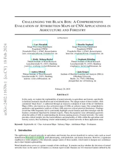 Challenging the Black Box: A Comprehensive Evaluation of Attribution
  Maps of CNN Applications in Agriculture and Forestry