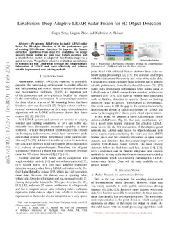LiRaFusion: Deep Adaptive LiDAR-Radar Fusion for 3D Object Detection