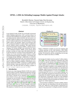 SPML: A DSL for Defending Language Models Against Prompt Attacks