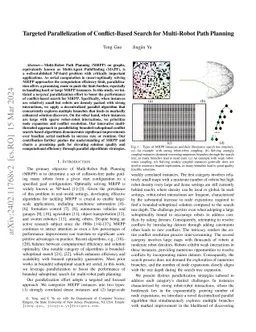 Targeted Parallelization of Conflict-Based Search for Multi-Robot Path
  Planning