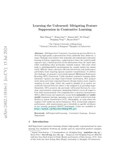 Learning the Unlearned: Mitigating Feature Suppression in Contrastive
  Learning