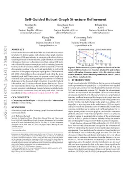 Self-Guided Robust Graph Structure Refinement
