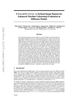 UnlearnCanvas: Stylized Image Dataset for Enhanced Machine Unlearning
  Evaluation in Diffusion Models