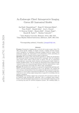 An Endoscopic Chisel: Intraoperative Imaging Carves 3D Anatomical Models