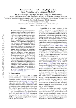 How Interpretable are Reasoning Explanations from Prompting Large
  Language Models?