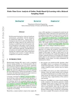 Learning the Model While Learning Q: Finite-Time Sample Complexity of Online SyncMBQ