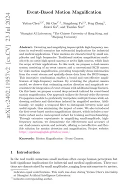 Event-Based Motion Magnification