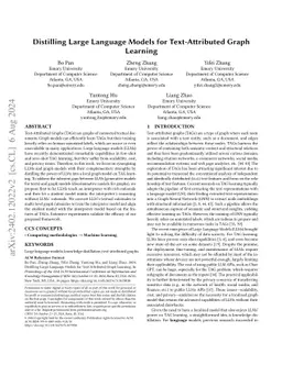 Distilling Large Language Models for Text-Attributed Graph Learning