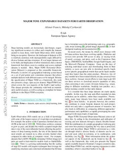 Major TOM: Expandable Datasets for Earth Observation