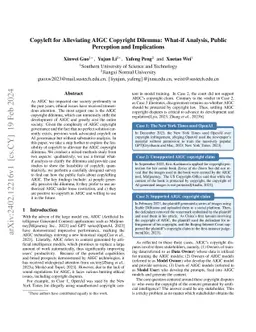 Copyleft for Alleviating AIGC Copyright Dilemma: What-if Analysis,
  Public Perception and Implications