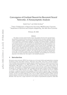 Convergence of Gradient Descent for Recurrent Neural Networks: A
  Nonasymptotic Analysis