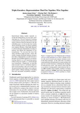 Triple-Encoders: Representations That Fire Together, Wire Together