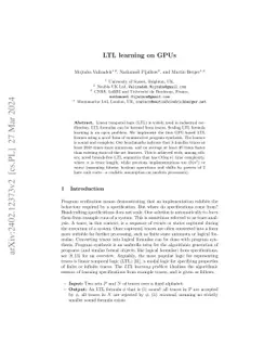 LTL learning on GPUs