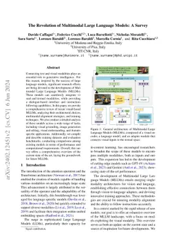 The Revolution of Multimodal Large Language Models: A Survey