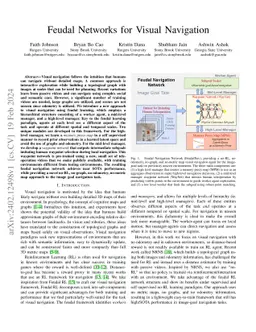 Feudal Networks for Visual Navigation